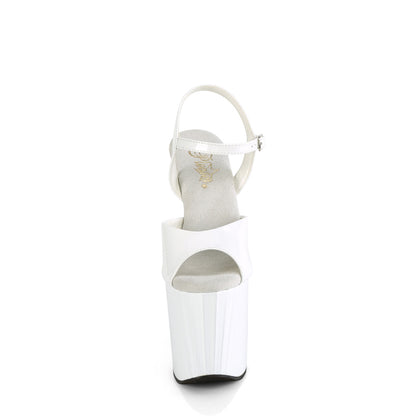 Pleaser   ENCHANT-709 wht pat/wht