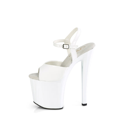 Pleaser   ENCHANT-709 wht pat/wht
