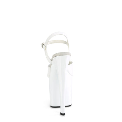 Pleaser   ENCHANT-709 wht pat/wht