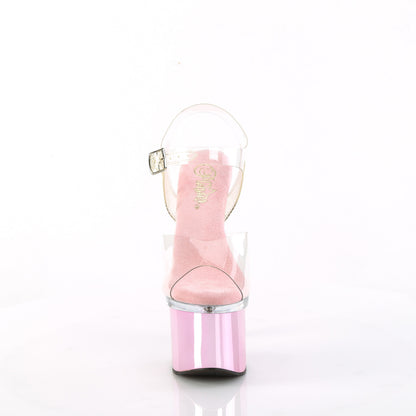Pleaser  Sandali ESTEEM-708 CLR/CLR-B. Chrome rosa