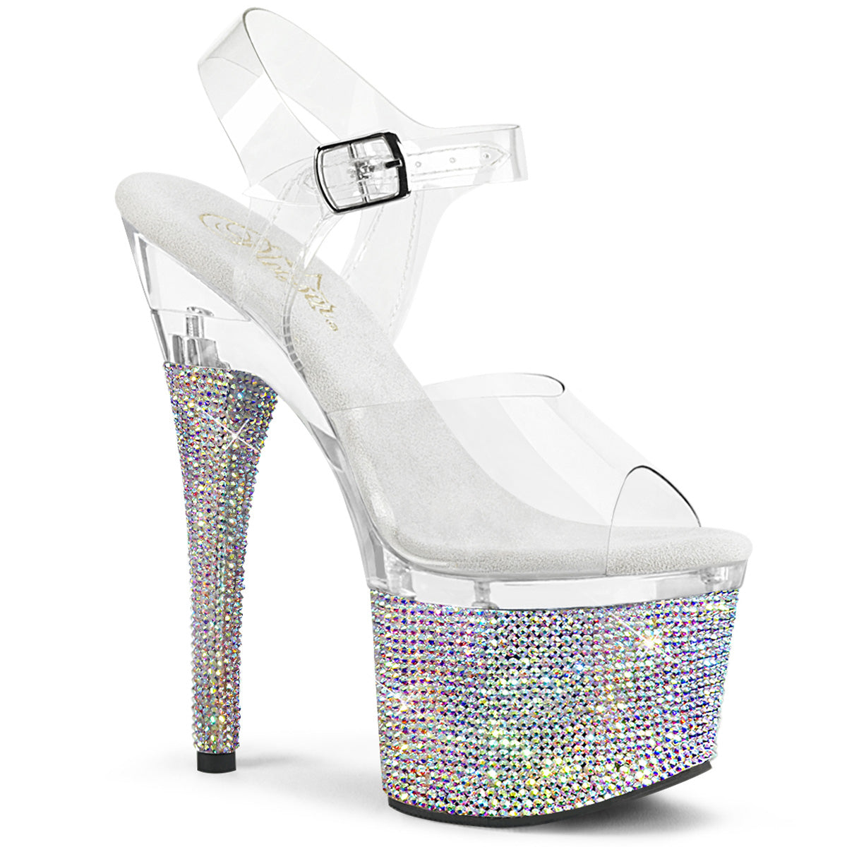 Pleaser Sandali da donna ESTEEM-708dm CLR / CLR-SLV AB RS