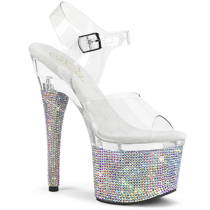 Pleaser Sandali da donna ESTEEM-708dm CLR / CLR-SLV AB RS