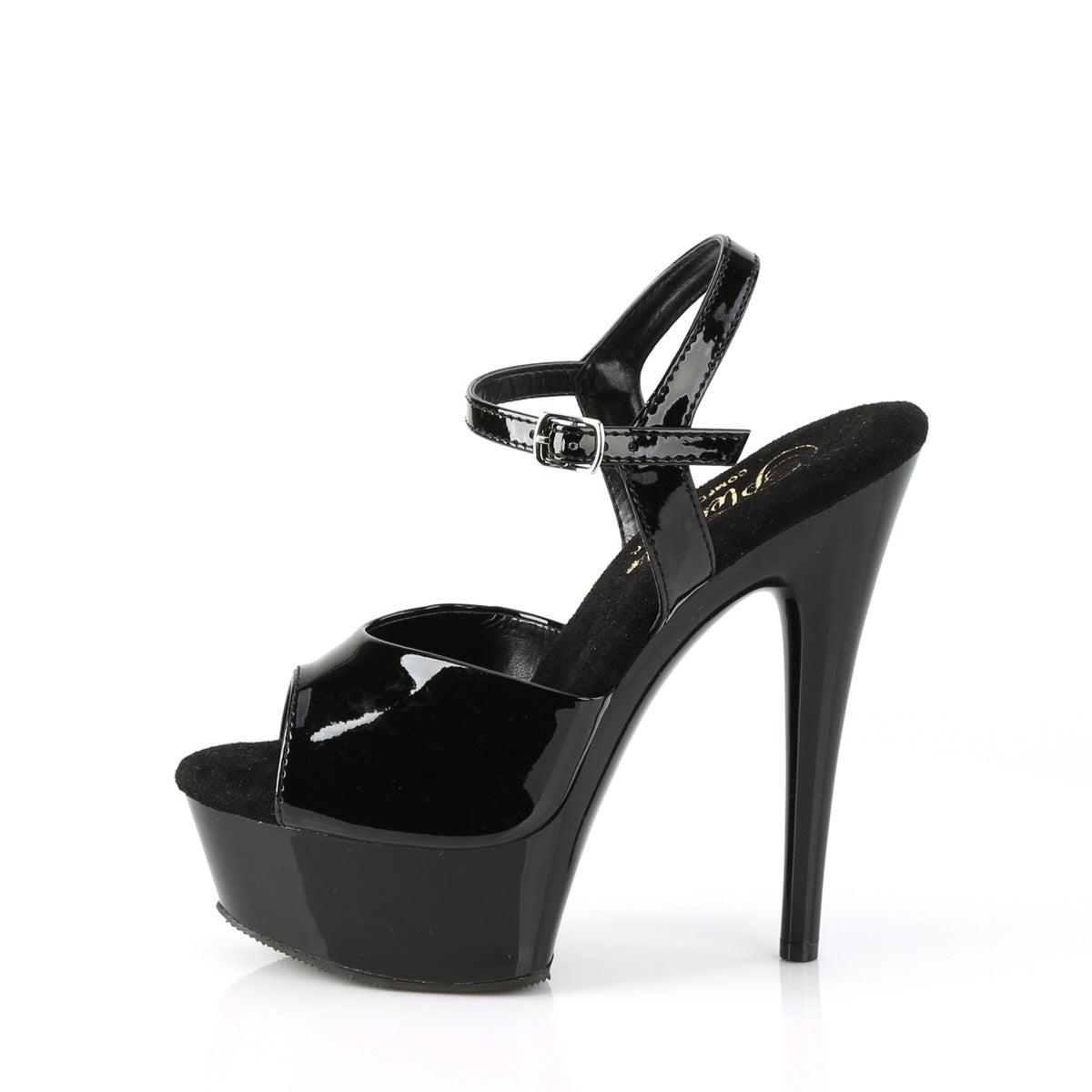 Pleaser  Sandali EXCITE-609 BLK PAT / BLK