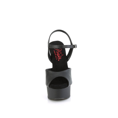 Pleaser   EXCITE-609 BLK Fux in pelle/BLK MATTE