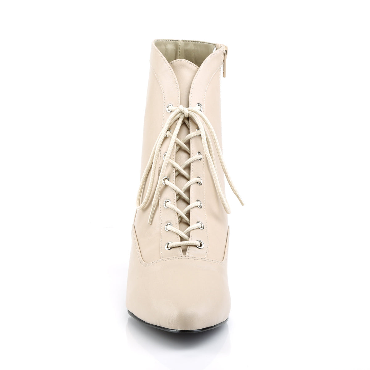 Pleaser Pink Label Stivaletti da donna FAB-1005 Crema in ecopelle