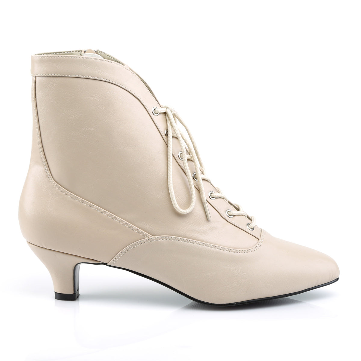 Pleaser Pink Label Stivaletti da donna FAB-1005 Crema in ecopelle