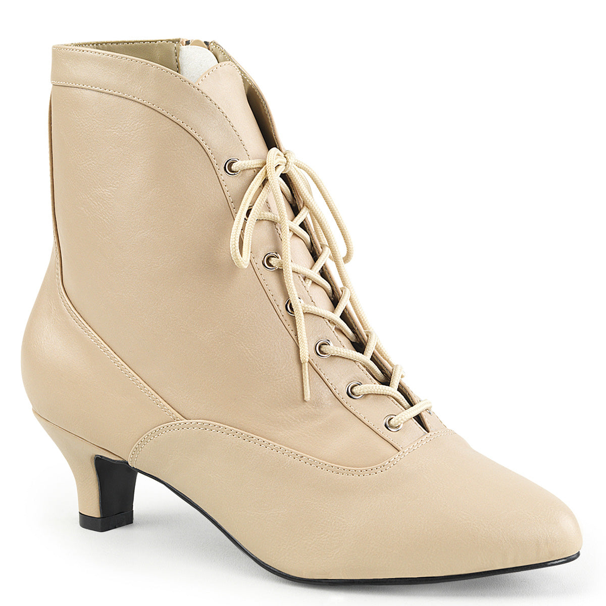 Pleaser Pink Label Stivaletti da donna FAB-1005 Crema in ecopelle