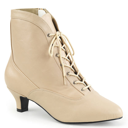 Pleaser Pink Label Stivaletti da donna FAB-1005 Crema in ecopelle