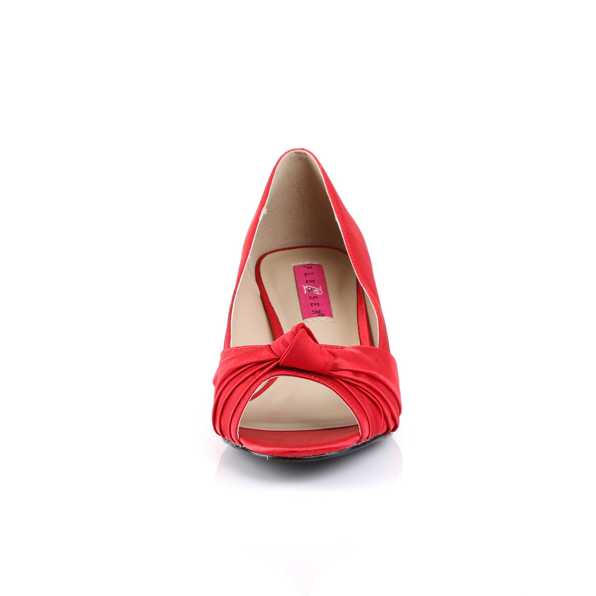 Pleaser Pink Label Pompe da donna FAB-422 raso rosso
