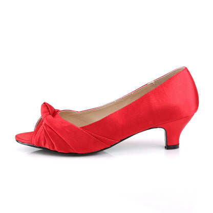 Pleaser Pink Label Pompe da donna FAB-422 raso rosso