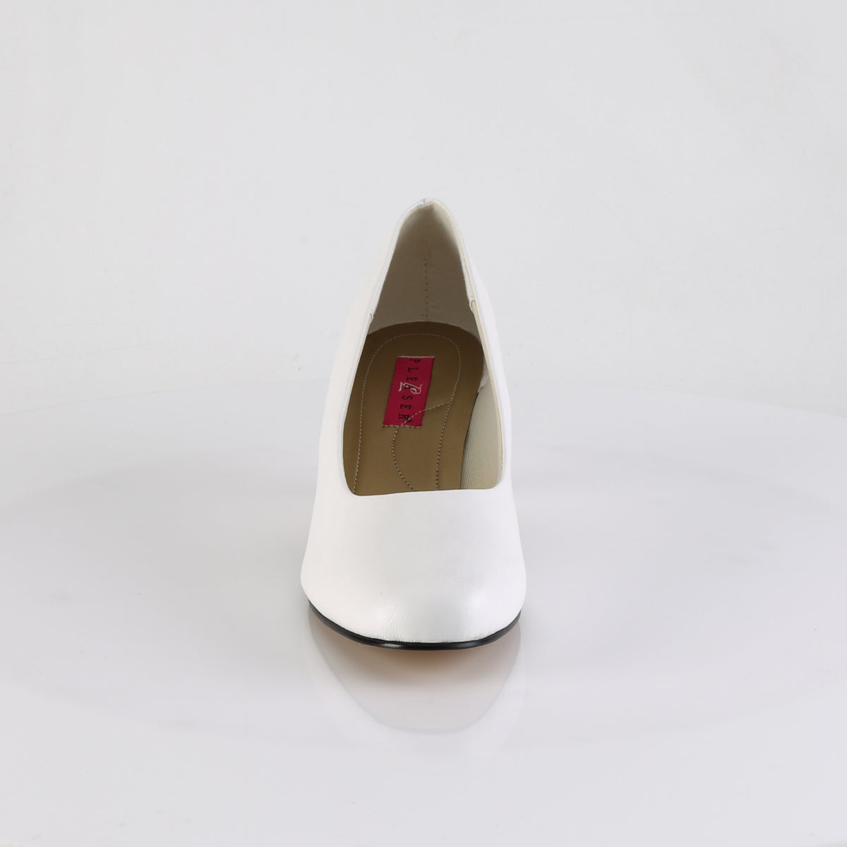 Pleaser Pink Label Pompe da donna FEFE-01 Wht in ecopelle