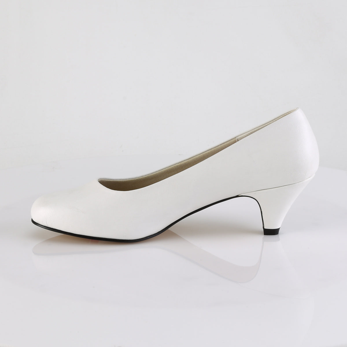 Pleaser Pink Label Pompe da donna FEFE-01 Wht in ecopelle