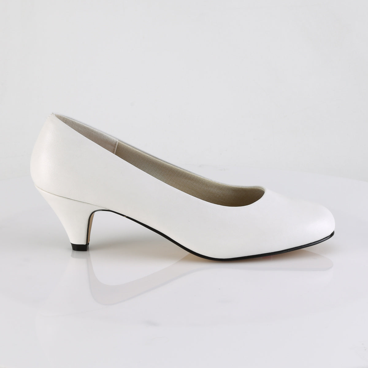 Pleaser Pink Label Pompe da donna FEFE-01 Wht in ecopelle
