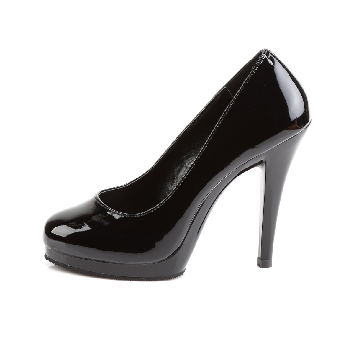 Pleaser Pink Label Womens Pumps FLAIR-480 Blk/Blk
