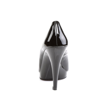 Pleaser Pink Label Womens Pumps FLAIR-480 Blk/Blk