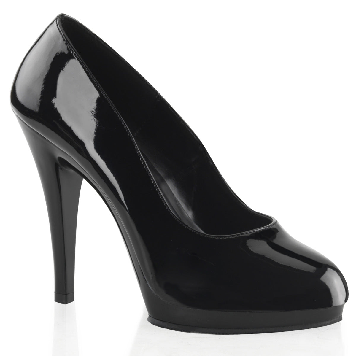Pleaser Pink Label Womens Pumps FLAIR-480 Blk/Blk
