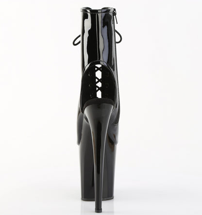 Pleaser Women's Platform Shoes FLAMINGO-1016 Blk Pat/Blk