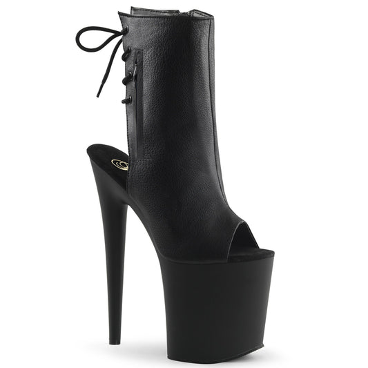 Pleaser Stivaletti da donna FLAMINGO-1018 BLK in ecopelle / BLK opaco