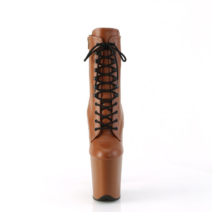 Pleaser   FLAMINGO-1020 Caramel Fuce in pelle/caramello opaco