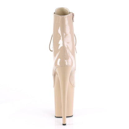 Pleaser Stivaletti da donna FLAMINGO-1020 Nude Pat / Nude