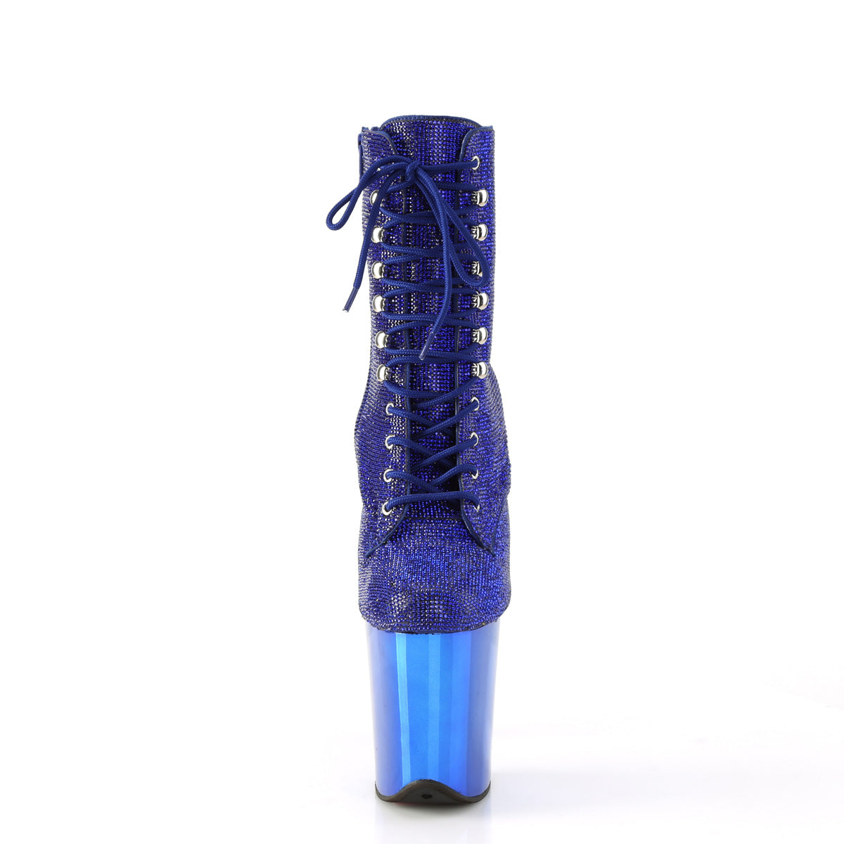 Pleaser  Ankle Boots FLAMINGO-1020CHRS Royal Blue RS/Royal Blue Chrome