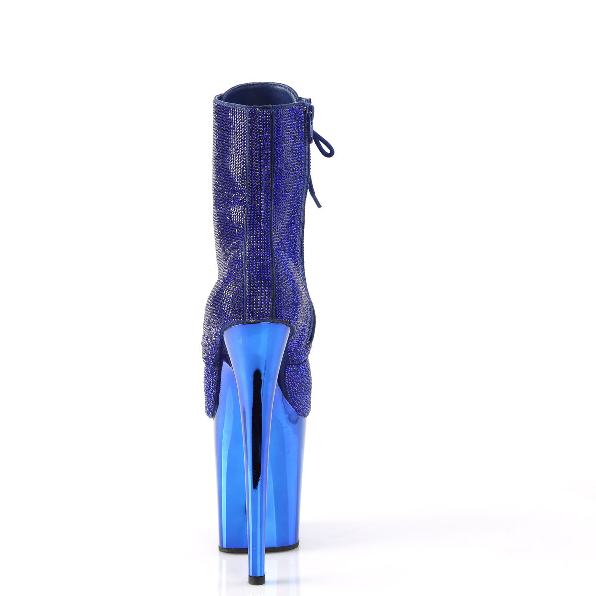 Pleaser  Ankle Boots FLAMINGO-1020CHRS Royal Blue RS/Royal Blue Chrome