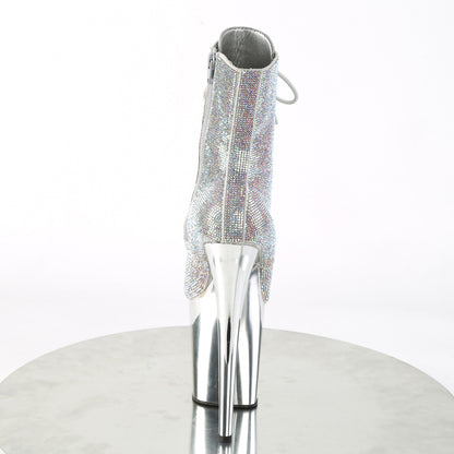 Pleaser  Ankle Boots FLAMINGO-1020CHRS Slv Multi RS/Slv Chrome