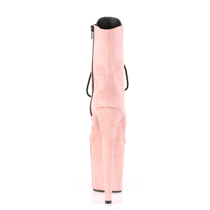 Pleaser Stivaletti da donna FLAMINGO-1020FS B. Pink Faux Suede / B. Pink Fex Suede