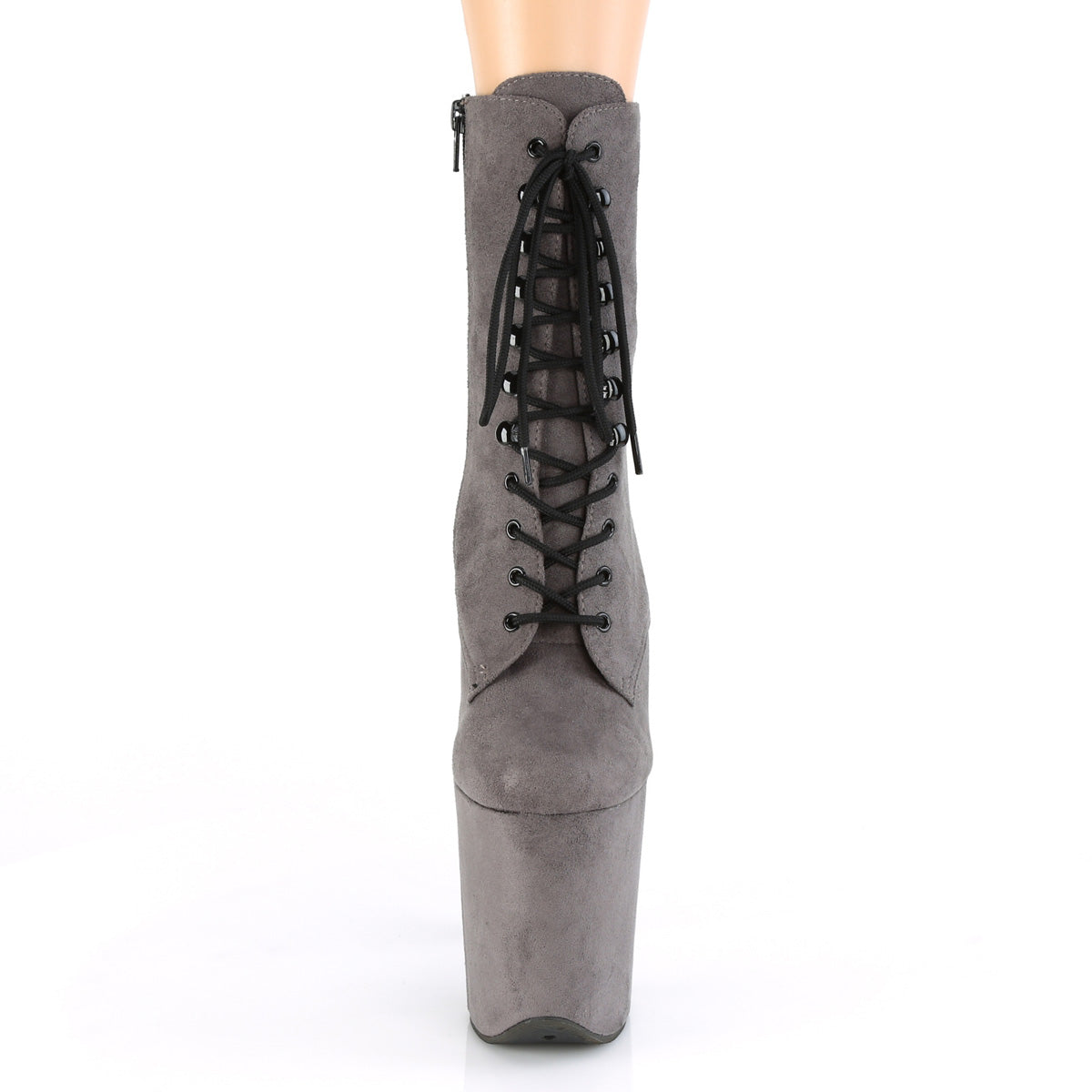 Pleaser Stivaletti da donna FLAMINGO-1020FS GRAY FAUX Suede / Grey Faux Suede Suede