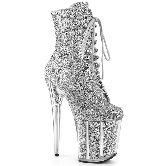 Pleaser Stivaletti da donna FLAMINGO-1020g glitter slv / glitter slv