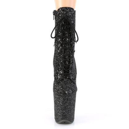 Pleaser Stivaletti da donna FLAMINGO-1020GWR BLK Glitter / BLK glitter