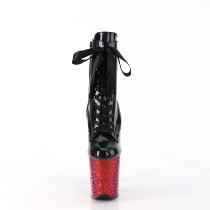 Pleaser   FLAMINGO-1020hg blk holo pat/Rainbow Scintillio