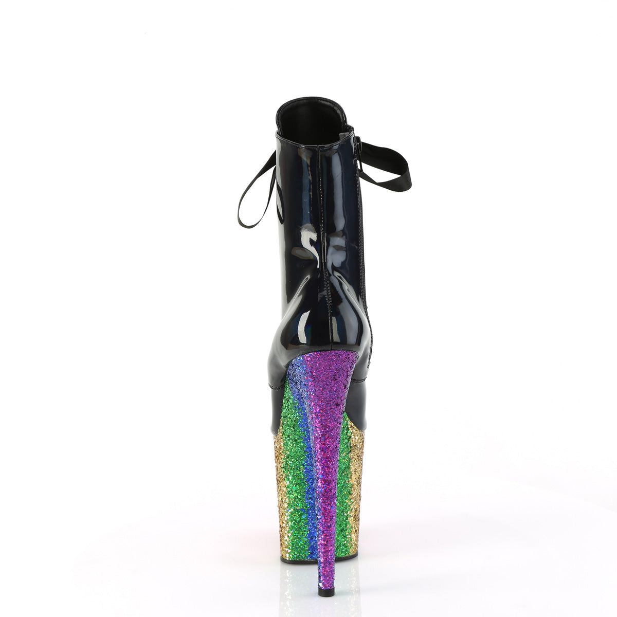 Pleaser   FLAMINGO-1020hg blk holo pat/Rainbow Scintillio