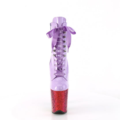 Pleaser   FLAMINGO-1020hg Lavender Holo Pat/Rainbow Scintillio