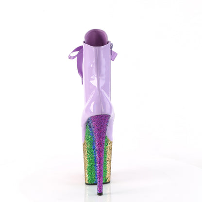 Pleaser   FLAMINGO-1020hg Lavender Holo Pat/Rainbow Scintillio