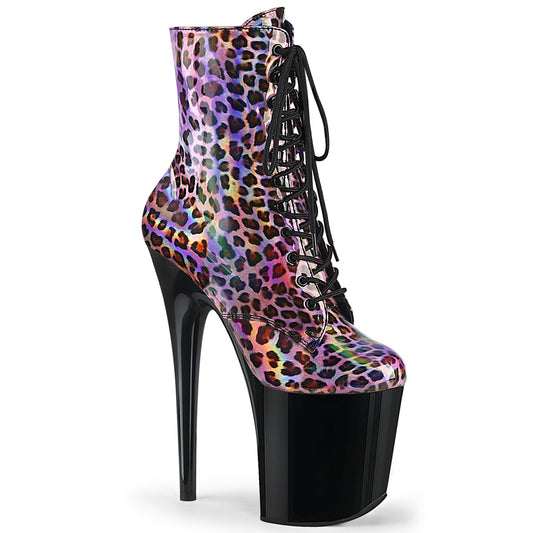 Pleaser Stivaletti da donna FLAMINGO-1020LP Pink Holograom / Blk
