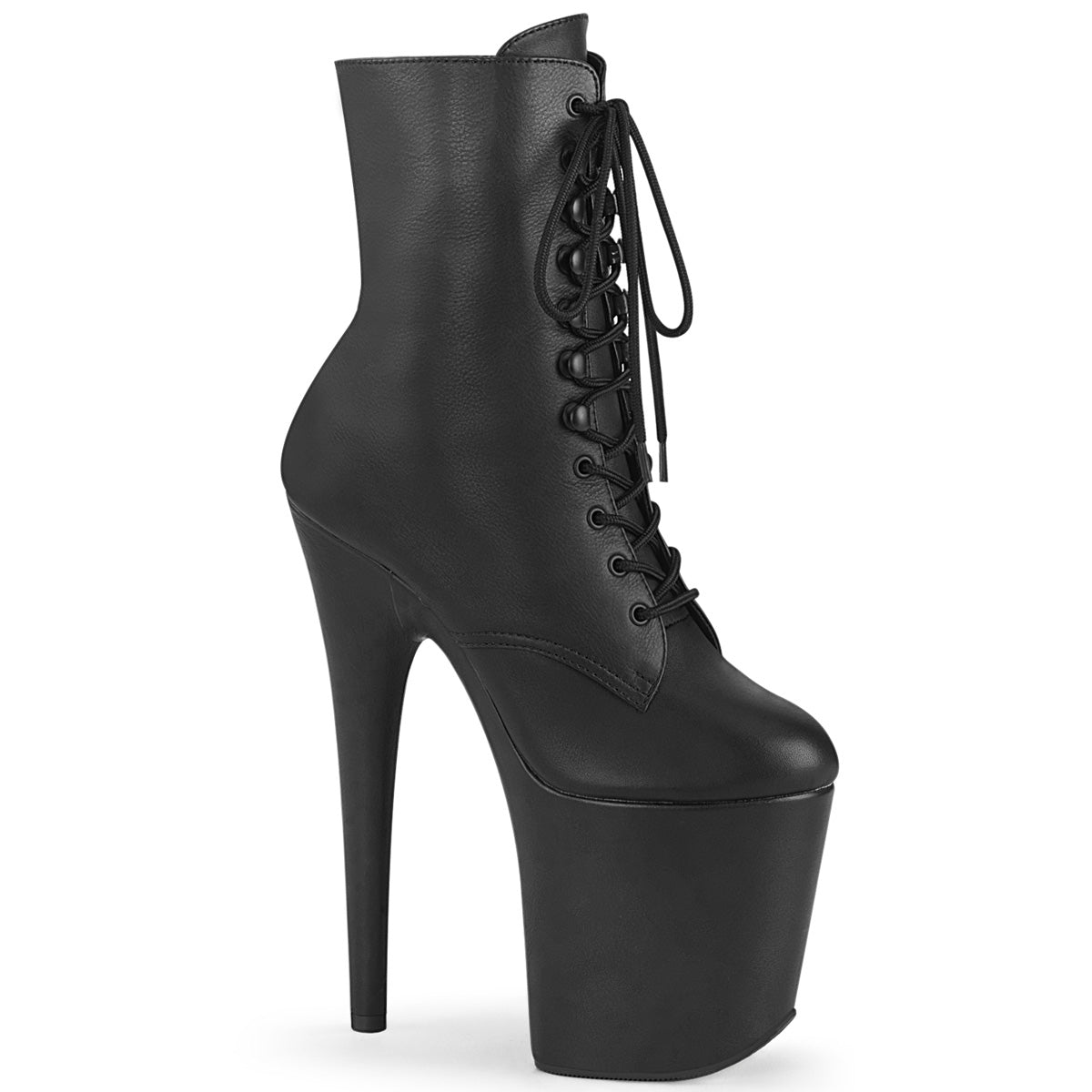 Pleaser Stivaletti da donna FLAMINGO-1020LW BLK in pelle / in pelle BLK
