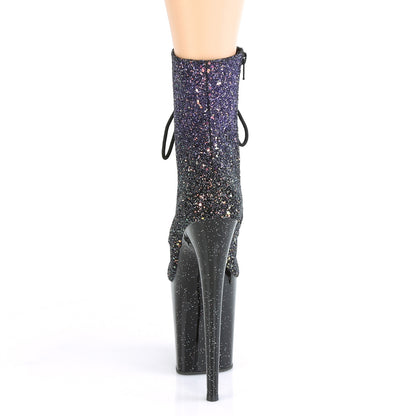 Pleaser Stivaletti da donna FLAMINGO-1020-10-20-20Di viola multi glitter / BLK
