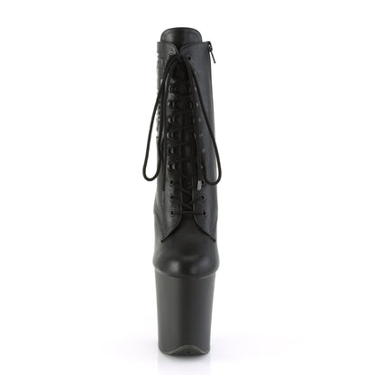 Pleaser Stivaletti da donna FLAMINGO-1020PK BLK PELLE PELLE / BLK MATTE