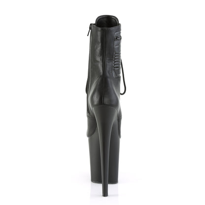 Pleaser Stivaletti da donna FLAMINGO-1020PK BLK PELLE PELLE / BLK MATTE
