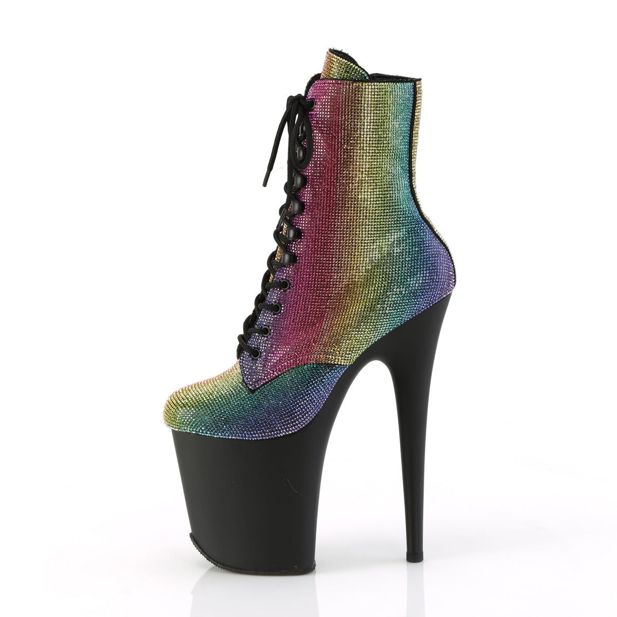 Pleaser  Stivali alla caviglia FLAMINGO-1020rs Rainbow RS/BLK Matte