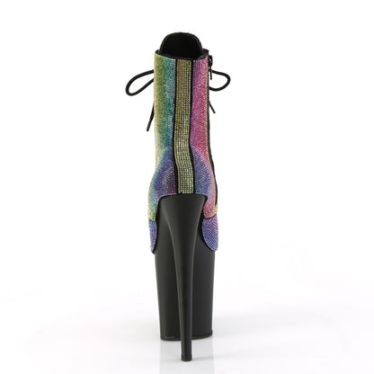 Pleaser  Stivali alla caviglia FLAMINGO-1020rs Rainbow RS/BLK Matte