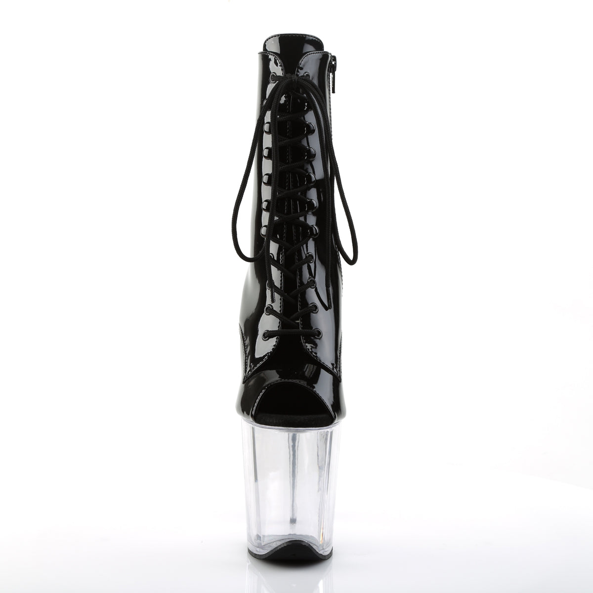 Pleaser Stivaletti da donna FLAMINGO-1021 BLK PAT / CLR