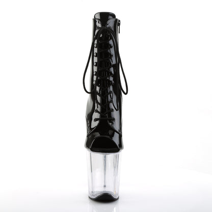 Pleaser Stivaletti da donna FLAMINGO-1021 BLK PAT / CLR