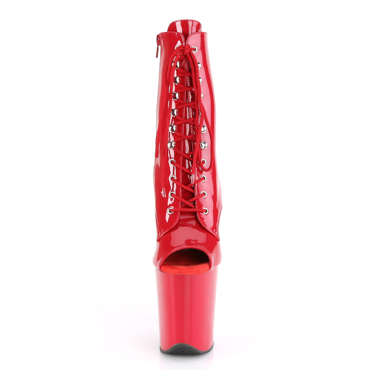 Pleaser Stivaletti da donna FLAMINGO-1021 Pat / Rosso rosso / rosso