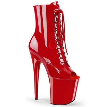 Pleaser Stivaletti da donna FLAMINGO-1021 Pat / Rosso rosso / rosso
