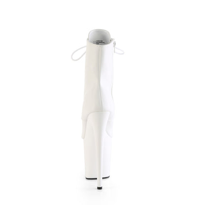 Pleaser   FLAMINGO-1021 Wht Faux Leather/Wht Matte