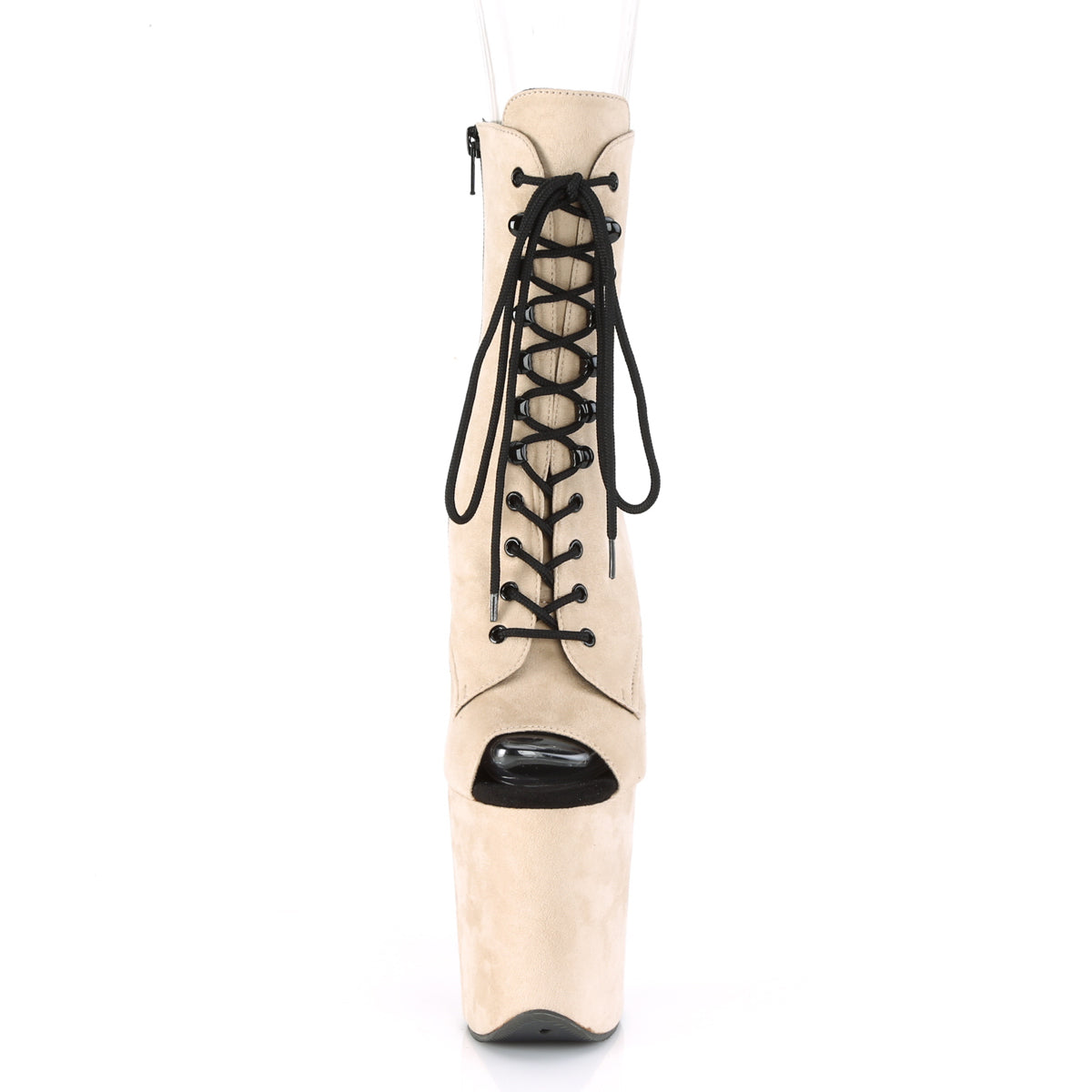 Pleaser Stivaletti da donna FLAMINGO-1021FS BEIGE FAUX Suede / Beige Faux Suede Suede