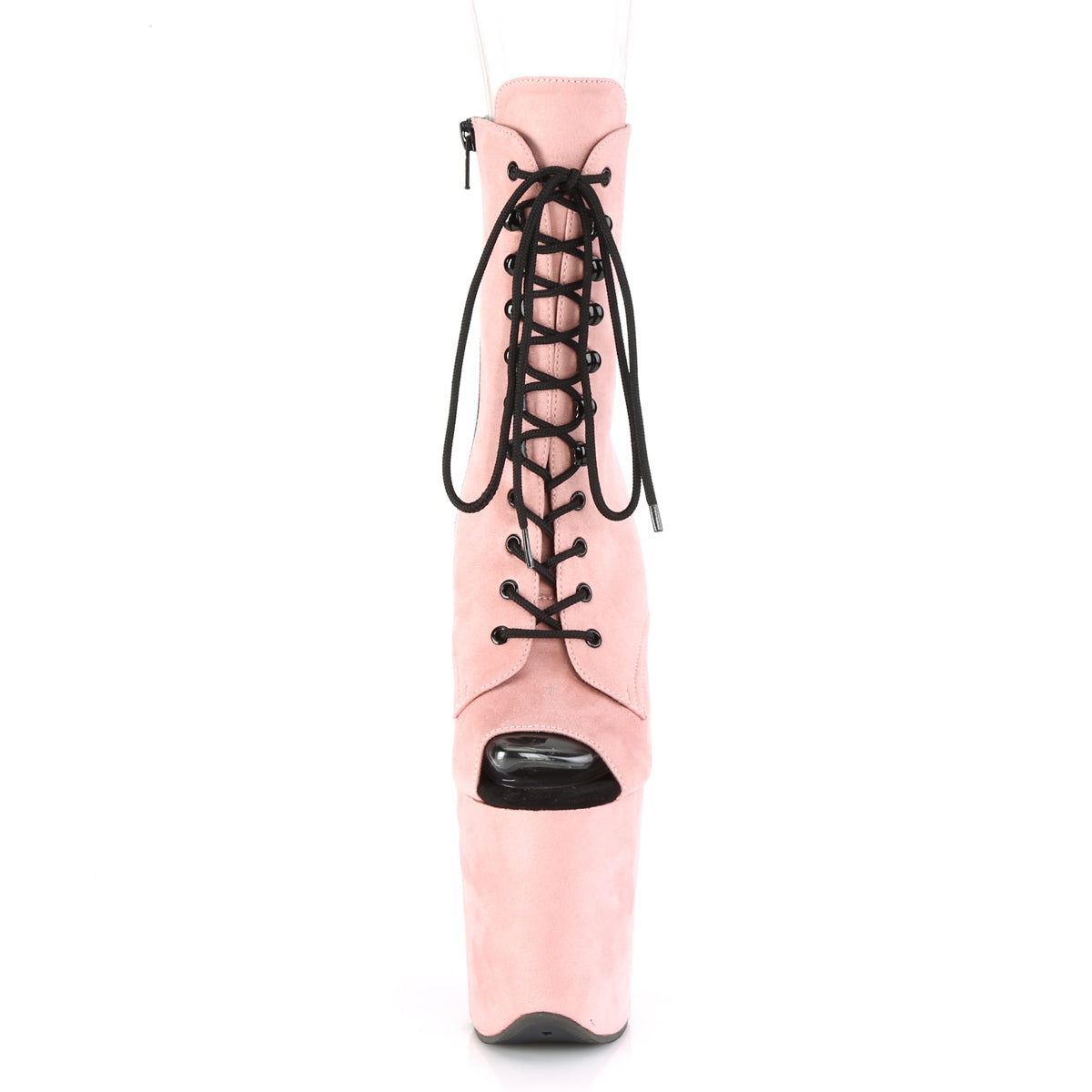 Pleaser Stivaletti da donna FLAMINGO-1021FS B. Pink Faux Suede / B. Pink Fex Suede