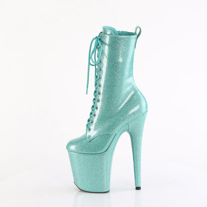 Pleaser   FLAMINGO-1040GP Aqua Glitter Pat/M